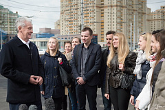 Собянин открыл пешеходный переход у метро "Университет"